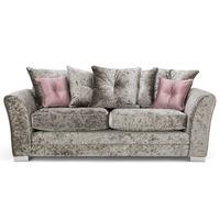 Savannah 2 Seater Fabric Sofa Silver