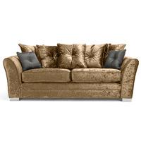 savannah 3 seater fabric sofa truffle