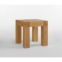 santana blonde oak lamp table