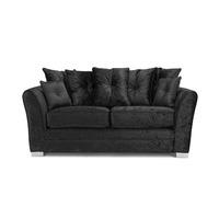 Savannah 2 Seater Fabric Sofa Ebony