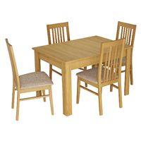 Salou Large Extending Dining Table with 4 Chairs