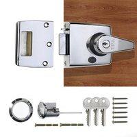 Sale - Era - High Security Nightlatch with Satin Cylinder and Polished Chrome Body 60mm