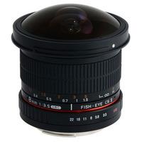 Samyang 8mm f3.5 Aspherical IF MC Fisheye CS II Lens - Canon Fit