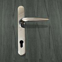 Sale - Pair of Trojan Sparta 92PZ Long backplate Polished Chrome Sprung Lever, uPVC Door Handle Set multipoint Lock