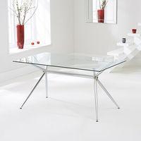 Salento 150cm Glass Dining Table