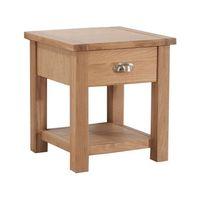 sandringham lamp table oak