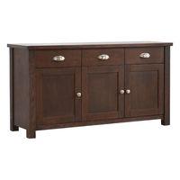 Sandringham 3 Door 3 Drawer Sideboard Dark Oak