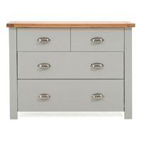 sandringham 2 plus 2 drawer chest grey