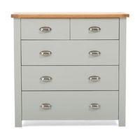 Sandringham 3 Plus 2 Drawer Chest Grey