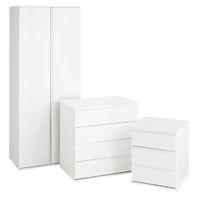 Sapphire Bedroom Set White Gloss