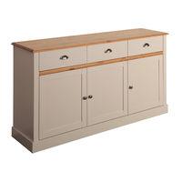 Sandringham 3 Door 3 Drawer Sideboard Grey