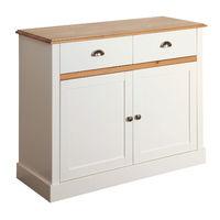 sandringham 2 door 2 drawer sideboard white