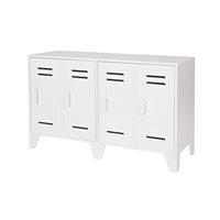 Savina Home Office Cabinet In White With 2 Doors