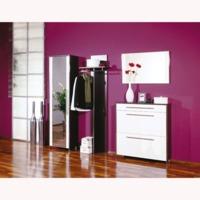 Sandra Hallway Furniture Set In Wenge And White High Gloss Front