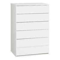 Sapphire 6 Drawer Chest White Gloss