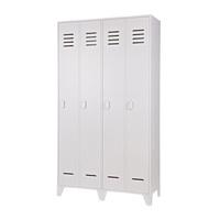 Savina Home Office High Cabinet In White With 2 Doors