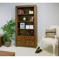 Sayan Walnut Large 4 Drawer Bookcase