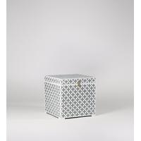 Saffron storage box in Grey diamond