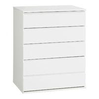 Sapphire 5 Drawer Chest White Gloss