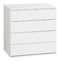 Sapphire 4 Drawer Chest White Gloss