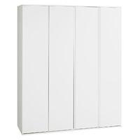 Sapphire 4 Door Wardrobe White Gloss