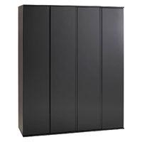 Sapphire 4 Door Wardrobe Black Gloss