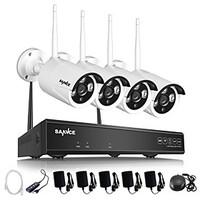 sannce 4ch wireless nvr kit 720p outdoor night vision 10mp security ca ...