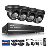 SANNCE 720P Outdoor IR Home Security Camera 1080N 4CH HD DVR CCTV System