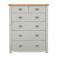 Sandringham 4 Plus 2 Drawer Chest Grey