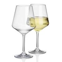 Savoy Polycarbonate Wine Goblets 16oz / 450ml - Pack of 2 - Plastic Wine Glasses for Picnics, BBQs