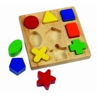 Santoys - Wooden Toys - Education - Complete Shapes Puzzle (9 Shapes)