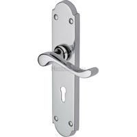 savoy lever lock set of 2 finish polished chrome size 207 cm h x 47 cm ...