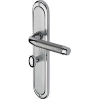 Saturn Bathroom Door Handle (Set of 2) Finish: Apollo, Size: 24.7 cm H x 4.8 cm W