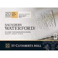 Saunders Waterford : High White Waterford Paper Block 12x16in Rough