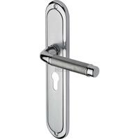 Saturn Euro Profile Door Handle (Set of 2) Finish: Apollo, Size: 24.7 cm H x 4.8 cm W