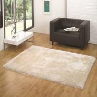 Santa Cruz Summertime Ivory Shaggy Design Circle Rug 135X135