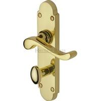 savoy bathroom door handle set of 2 finish polished brass size 171 cm  ...