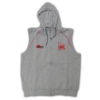 SAMURAI london welsh sleeveless hoody [grey]-Medium