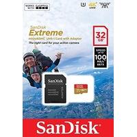 SanDisk SDSQXAF-032G-GN6AA 32 GB Extreme Micro SD Card with Adapter for Action Camera