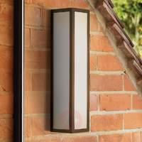 Salerno Outside Wall Light with White Glass