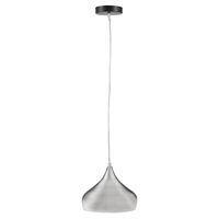 Satin Silver Pendant Light Fitting with Clear Cable