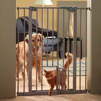 savic dog barrier 2 with cat door height 107cm width 75 84cm