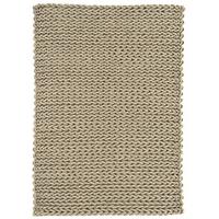 Santa Ana Brown Chunky Knitted Wool Rug