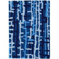 Salerno Blue Ladder Wool, Viscose Rug