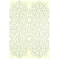 salerno crochet cream modern wool viscose rug