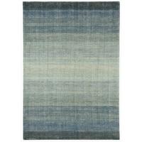 Samara Blue Wool & Cotton Modern Rug