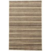 Sassari Natural Wool Modern Stripe Rug