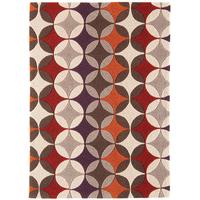 Safi Red, Purple & Orange Trellis Acrylic Rug