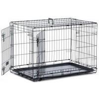 Safe \'n\' Sound Black 2 Door Dog Crate - 4 sizes available (Small 61x46x48cm)