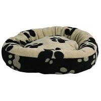 Sammy Black & Beige Cat/Small Dog Bed - 50cm